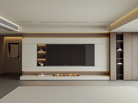  现代客餐厅3d模型 