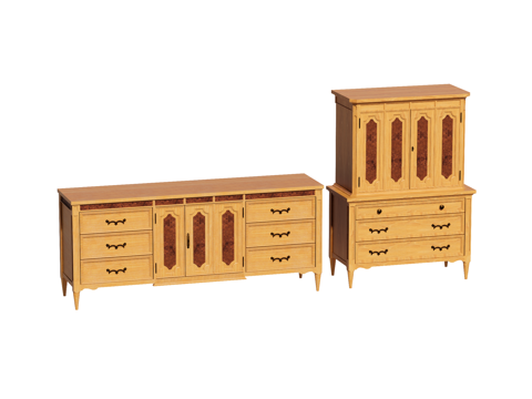 中古复古边柜电视柜装饰柜储物柜su模型