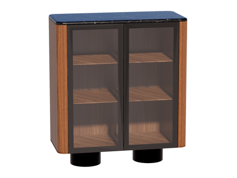 现代边柜装饰柜储物柜su模型