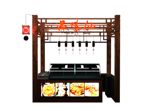  2026新款档口设计3d模型 