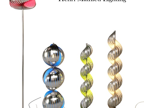  亨利马蒂厄照明拉梅拉落地灯3d模型 