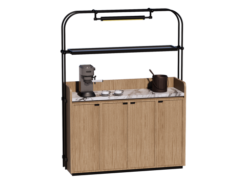 餐边柜装饰柜su模型