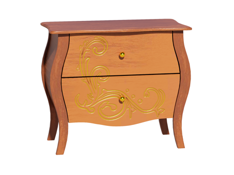 欧式边柜装饰柜储物柜su模型