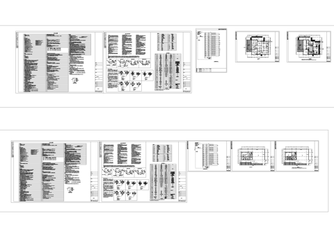  第八中学食堂建筑及机电施工图cad施工图 