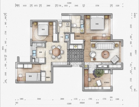 家装平面图cadcad施工图