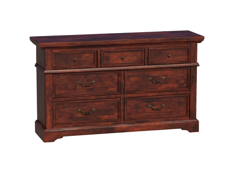 复古中古边柜装饰柜储物柜su模型