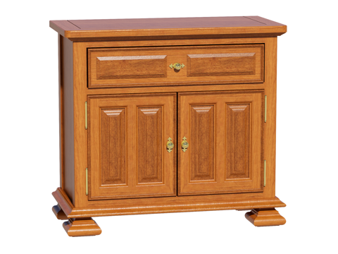 中古边柜装饰柜储物柜su模型