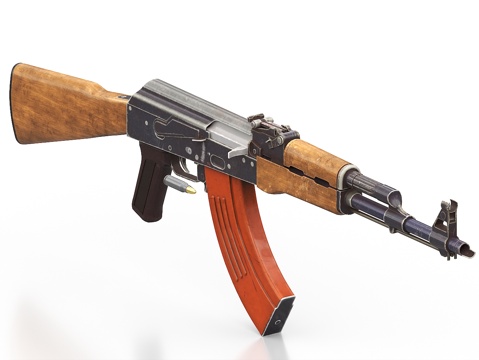  AK47 AK-47 AK步枪 自动步枪 突击步枪 武器 枪3d模型 