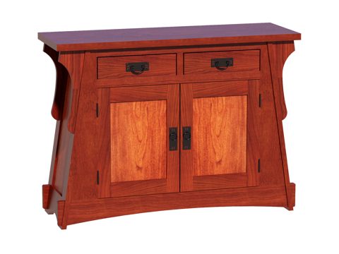 中式边柜装饰柜储物柜su模型