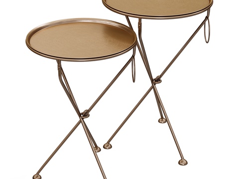  圆桌 咖啡桌子3d模型 