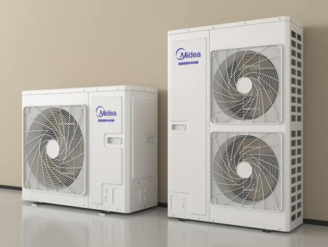 现代空调外机 中央空调 空调su模型