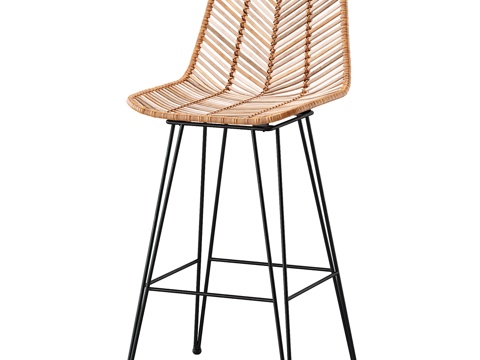  高脚椅子3d模型 