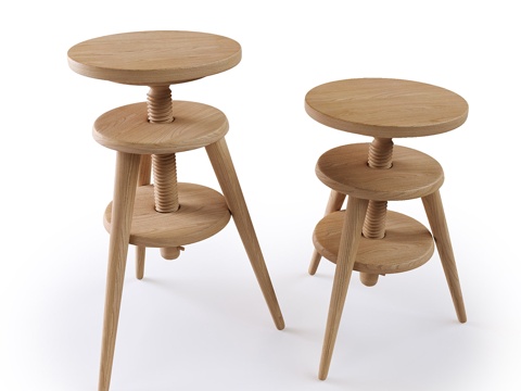  可调高吧凳，Evolutiva3d模型 