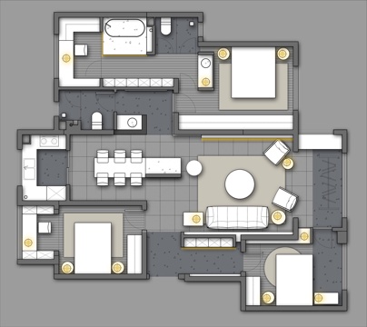 家装平面图cadcad施工图