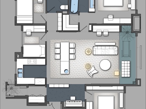 家装平面图cadcad施工图