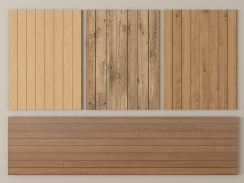  现代木地板 防腐木地板3d模型 