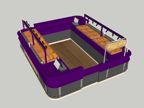 岛台  现代  欧式su模型