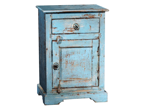 复古做旧老旧家具边柜装饰柜su模型