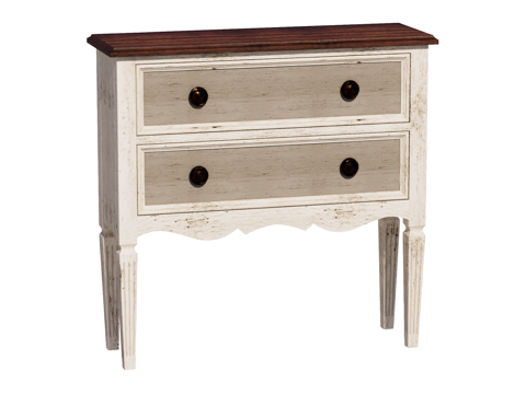 复古老旧边柜装饰柜储物柜su模型