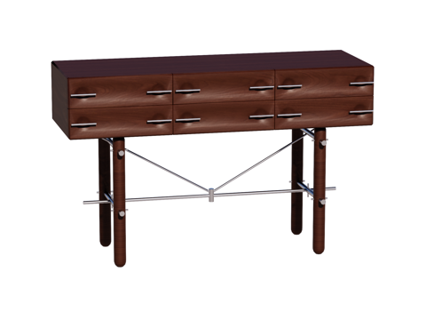 中古端景台案台条案su模型