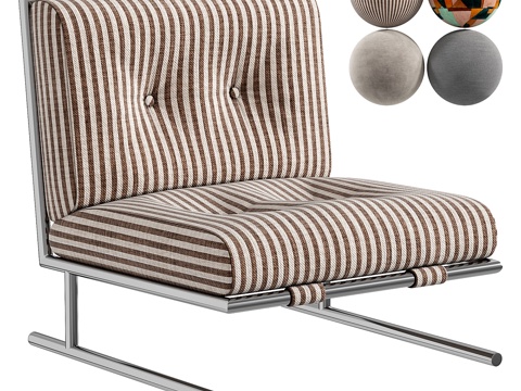  单人沙发3d模型 