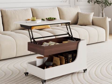  移动边几 现代茶几  多功能茶几 角几 置物架 装饰品3d模型 