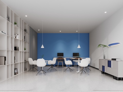  街道办公区3d模型 