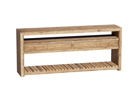 复古端景台案台条案su模型