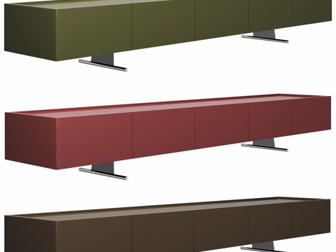  现代 电视柜 储物柜 边柜3d模型 