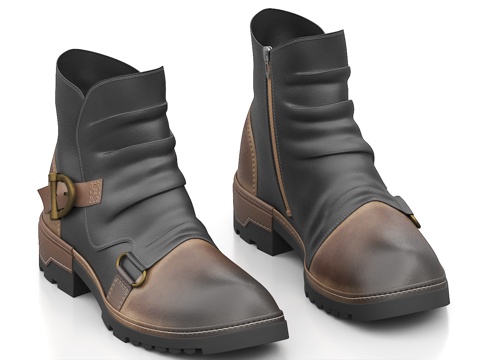  皮鞋 运动鞋 登山靴 皮鞋 户外鞋 徒步鞋 登山鞋 马丁鞋3d模型 