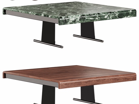  现代 客厅 方茶几  异形咖啡桌 组合茶几3d模型 