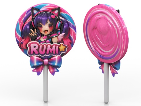  棒棒糖 糖果 彩虹糖 零食 食物3d模型 