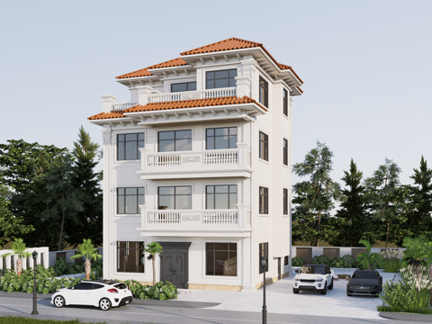  欧式别墅su模型su模型 