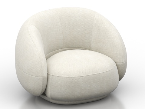  单人沙发 沙发椅 扶手沙发 休闲沙发 扶手椅 布艺沙发 贵妃3d模型 