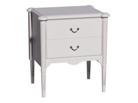 欧式床头柜装饰柜角几边几su模型