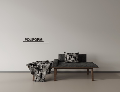 长凳床尾凳su模型