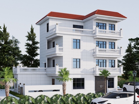 欧式别墅su模型su模型