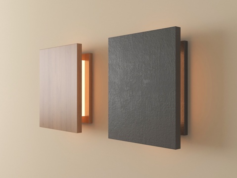 现代简约壁灯 小壁灯 氛围灯su模型