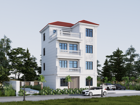  欧式别墅su模型su模型 