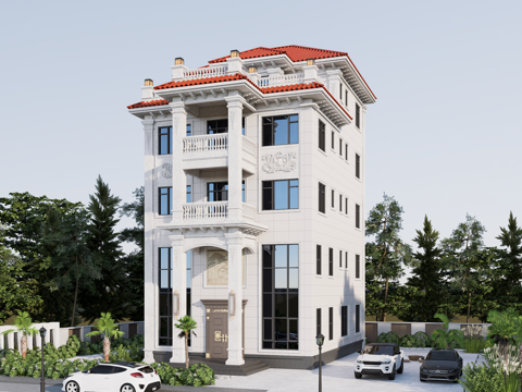 欧式别墅su模型su模型