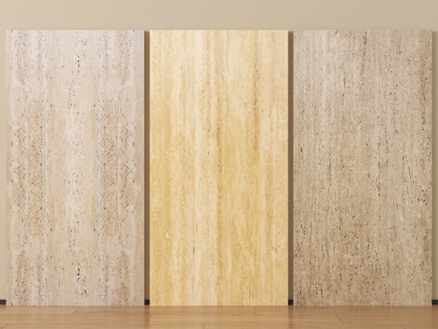  现代石材 花岗石 大理石 石材 洞石沙岩背景墙3d模型 