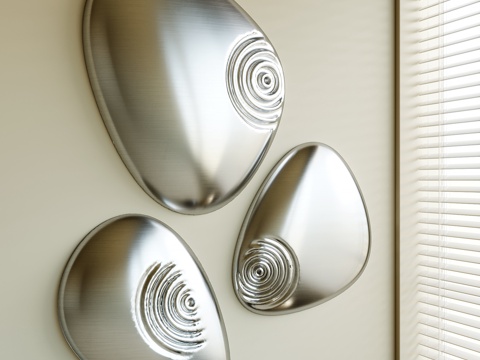 现代墙饰su模型