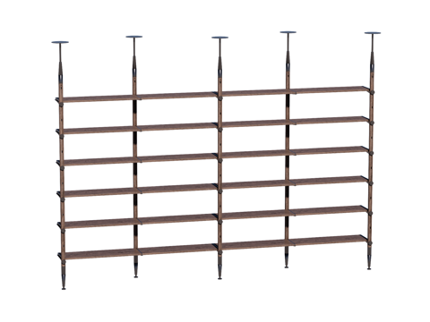 现代置物架装饰架su模型