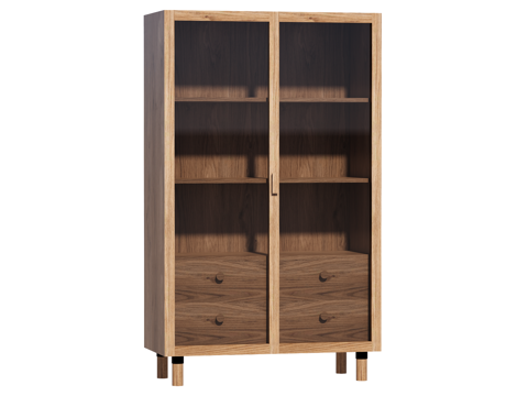  现代边柜装饰柜开放柜储物柜su模型 