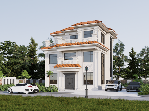 欧式别墅su模型su模型