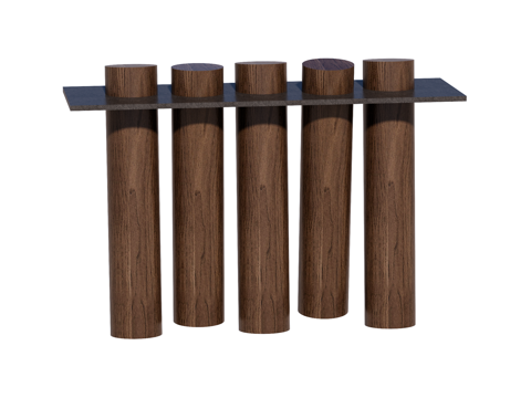 现代端景台案台条案su模型