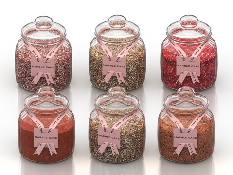  香料 辣椒酱 干辣椒 辣椒粉 胡椒 酱料 厨房摆件 调料瓶3d模型 