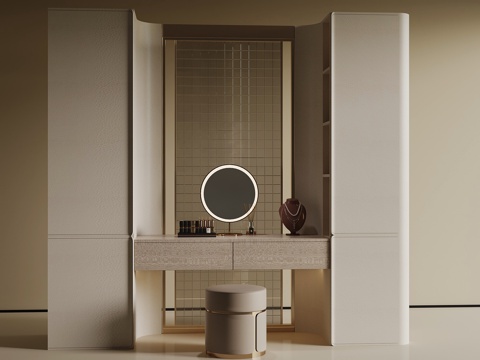  现代衣柜 梳妆台3d模型 