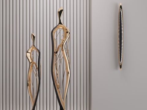  现代雕塑摆件3d模型 