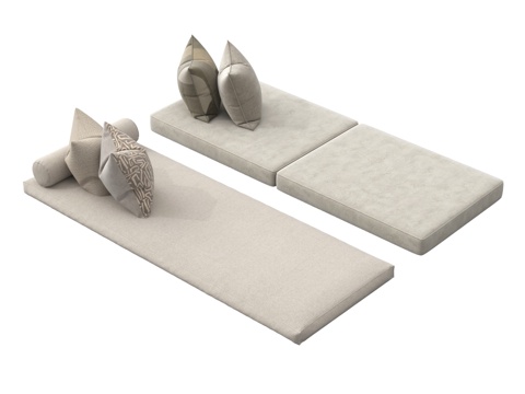  现代坐垫 飘窗垫 沙发垫3d模型 